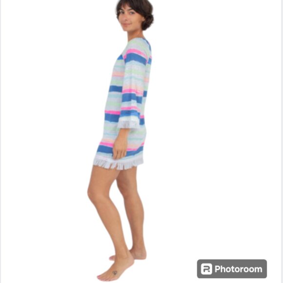 Lily Pulitzer Striped Getaway Swimsuit Cover Up Size XXS - Picture 3 of 13